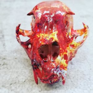 Hydrodipped a Fisher Skull in Dip Demon film Metal Rust